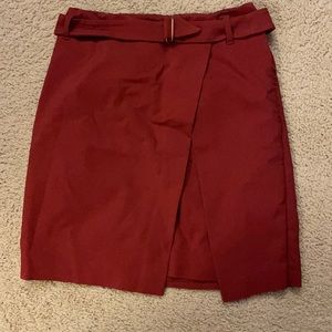 White House Black Market Scarlet/Burnt Orange skirt